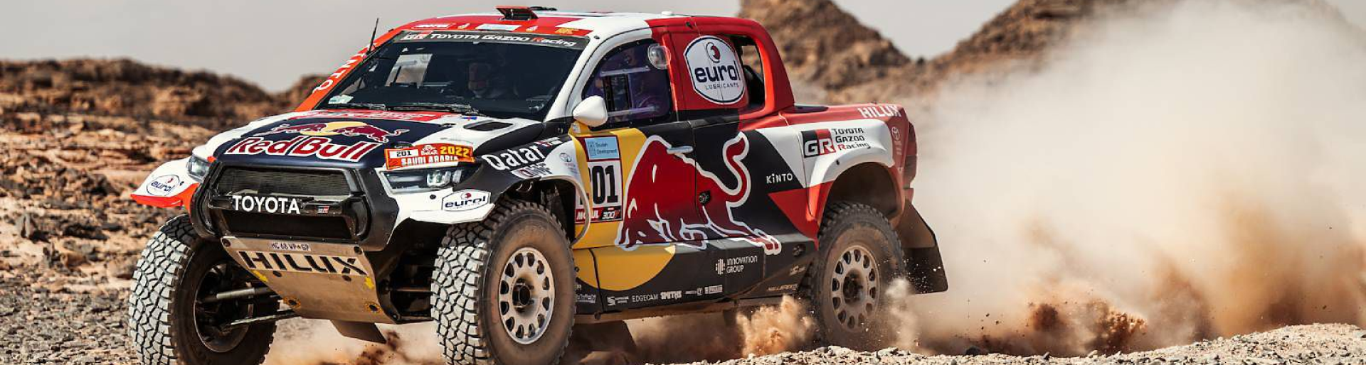 Изображение на странице НАССЕР АЛЬ-АТТИЯ ЗА РУЛЕМ TOYOTA HILUX СТАЛ ПОБЕДИТЕЛЕМ РАЛЛИ-РЕЙДА «ДАКАР-2022» Тойота Центр Иркутск